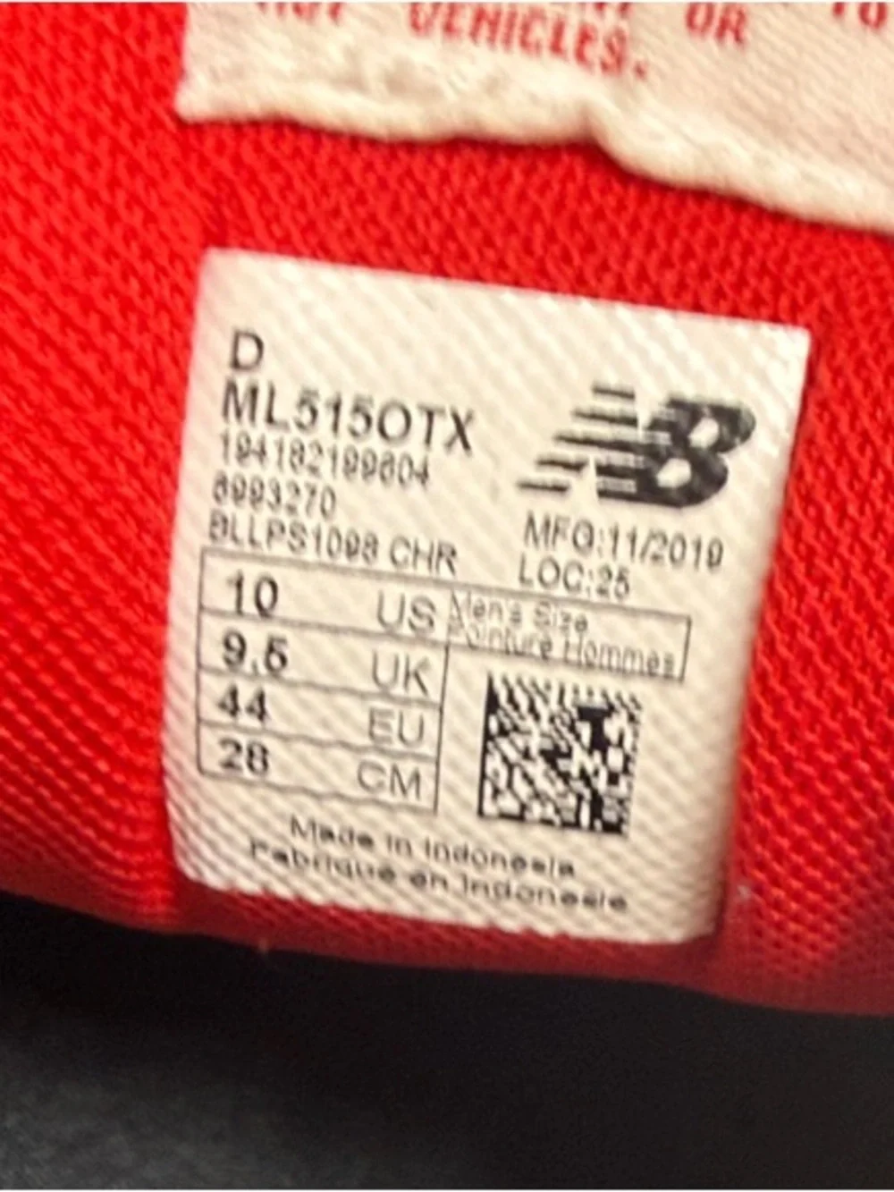 New Balance Men's White Navy & Red 515 Runner Sneakers